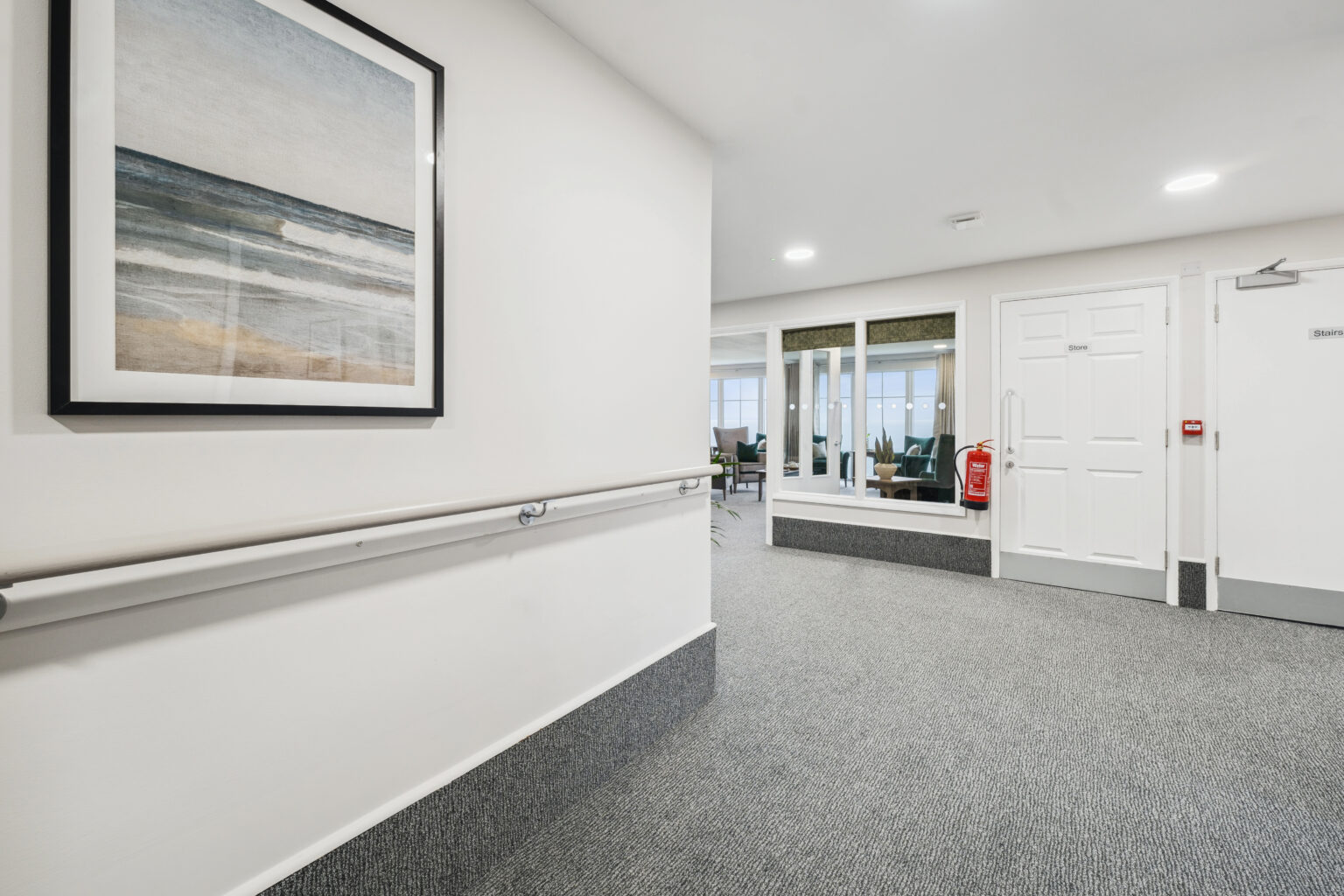 Island Sands residential home hallway to communal area