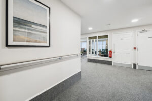 Island Sands residential home hallway to communal area
